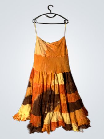 MISS LISA Damen Stufenkleid