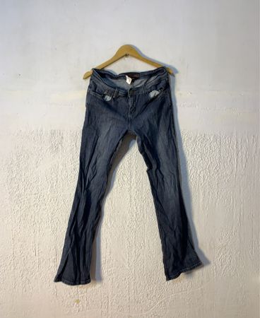 Damen Blaue Denim-Jeans