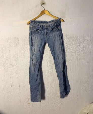 SWEET UP Damen Blaue Denim Jeans