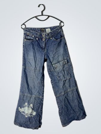 CDF Wide Leg Cargo Jeans