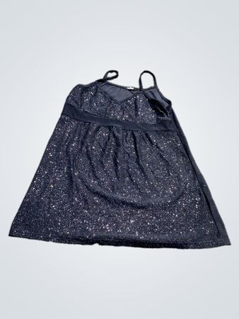 QueenZ Funkelndes Spaghetti-Trägerkleid