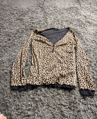 Estelle Leopardprint Langarmtop