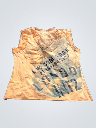 Ärmelloses Top mit Textdruck