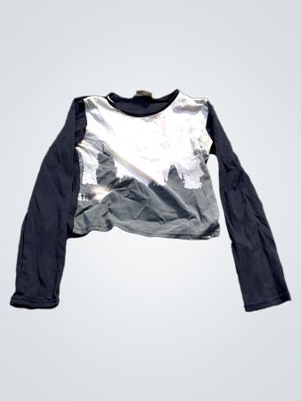 HENN E S Kollektion Langarm-Graphik-T-Shirt