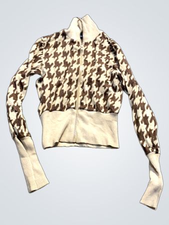 ONLY Hahnentritt Zip-Up Pullover