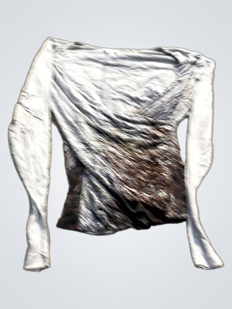 Solar Langarm Grafikdruck Rüschenshirt