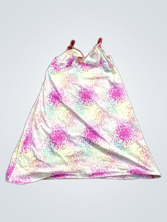 Kleid mit Schulterträgern für Damen mit abstraktem Print