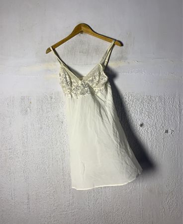 Rouge Gorge Spitzenbesatz Nachthemd