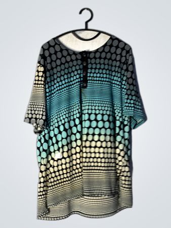 Redberry Damen Polka Dot Print Tunika Oberteil
