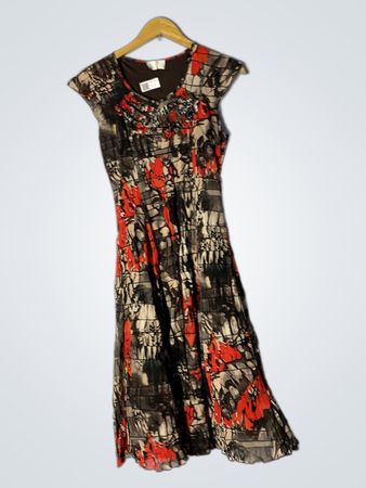 Damenbedrucktes Kleid
