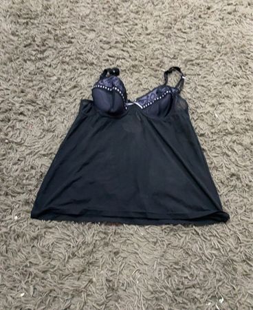 Schwarze Babydoll-Unterwäsche