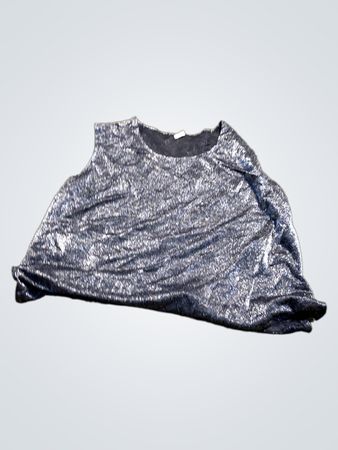 Glänzendes ärmelloses Top