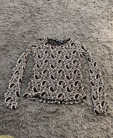 HUI LI YIZU Langarm-Paisley-Print-Top