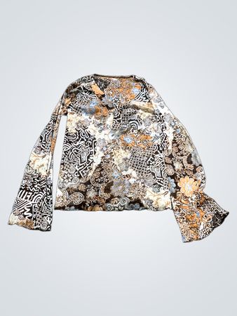 Bedrucktes Langarmshirt