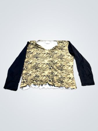 GINA BENOTTI Leoparddruck Langarmtop