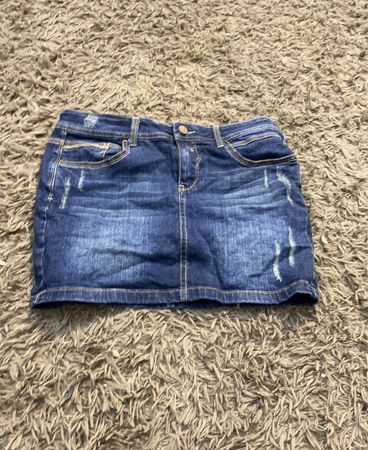 Blauer Denim-Minirock