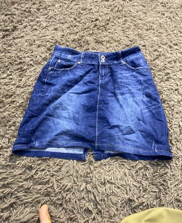 Blauer Denim-Rock