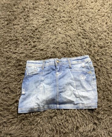 Blaues Denim-Minikleid