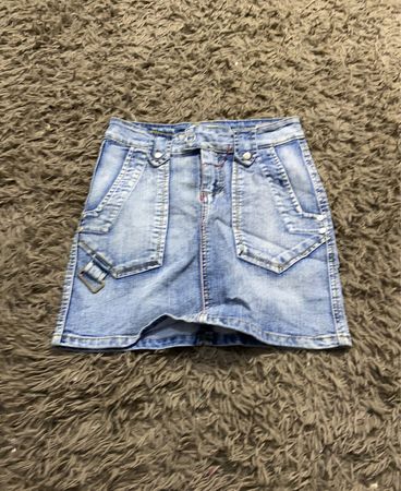 Blauer Denim-Rock