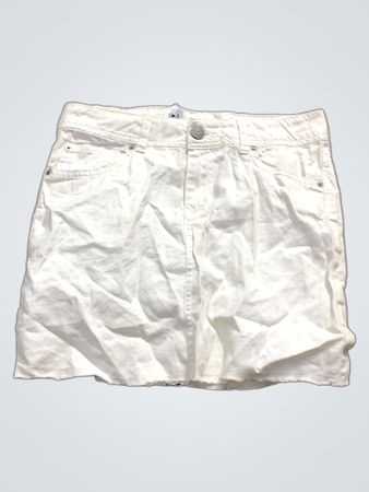 Weißer Jeansrock