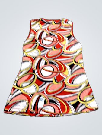 T-L Collection ärmelloses Kleid mit Wirbelmuster