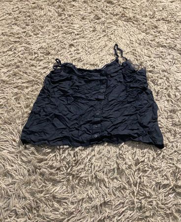 Schwarzes Cami-Top