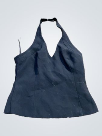 Schwarzes Haltertop