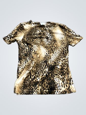 Avittano Leopard Print Kurzarmtop
