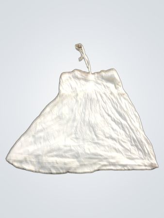 weißes Smocked Tube Top Kleid