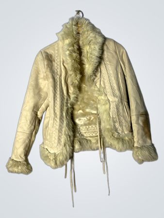 Heaven Faux Fur gefütterte Wildlederjacke