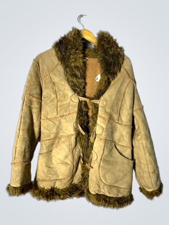Veste à bord en shearling