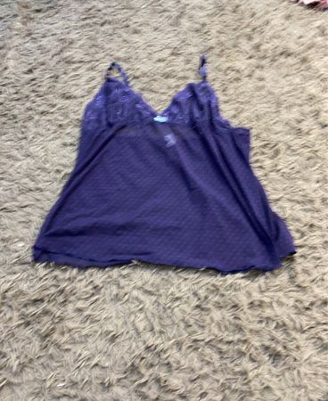Lila Spitzenbesatz Babydoll