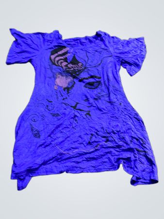Lila T-Shirt mit Grafikdruck