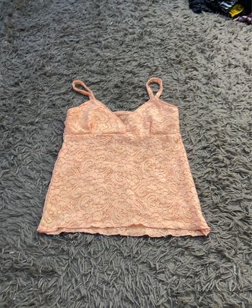 Rosa Spitzen-Cami-Top