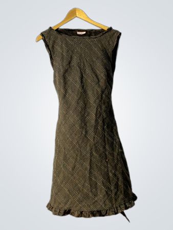MAX&Co. Aktives karriertes Kleid mit Gürtel