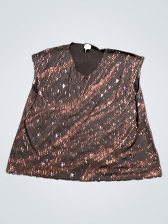 Rowitax Damen Ärmelloses Top mit Pailletten