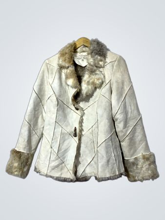 Amisu Women's Faux Fur Trimmed Jacket