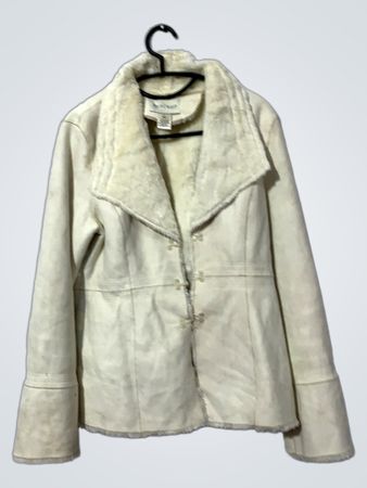 White House Black Market Faux Suede & Shearling Jacket