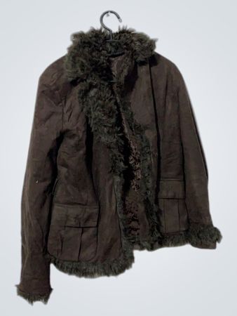 Veste en fausse fourrure doublée TEXTO Brown