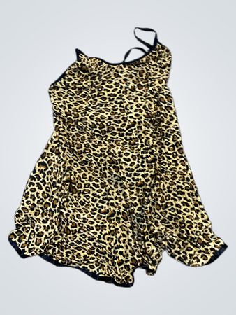 Leopardenmuster Slip Dress