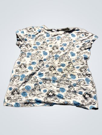 Disney Jasmine und Belle 'Die Schöne und das Biest' Allover-Print T-Shirt