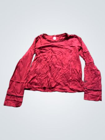 Avenue Red Bell Sleeve Top