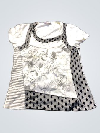 Scottage White Floral Print T-Shirt