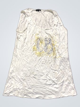 Caroline Biss weißes Tanktop mit Verzierungen