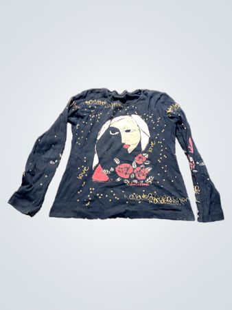Langarmshirt mit Grafikdruck