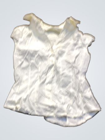 Weiße Kragenbluse