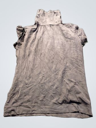Graues Rollkragenshirt mit Strassdetails