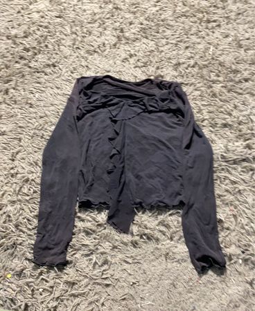 OFF-WHITE Schwarzes Langarmshirt