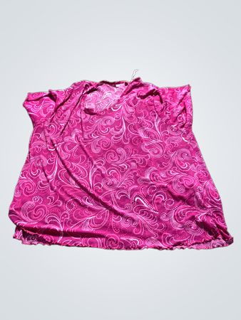 Pink Swirl Muster Kurzarmshirt
