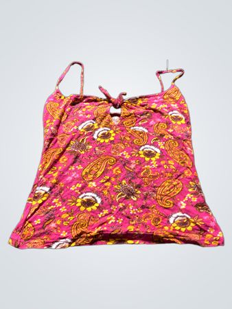 Tanktop mit pinkfarbener Paisleymuster